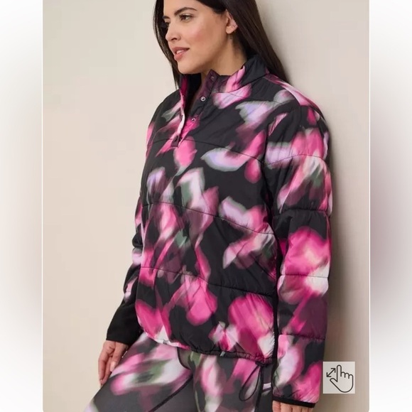 *NEW* Torrid Happy Camper Puffer Active Pullover - Picture 1 of 16